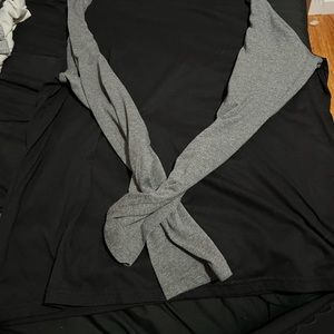 Black and grey long sleeve men
